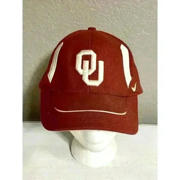 Nike Other - Nike OU OKLAHOMA SOONERS Baseball Cap Elastic Hat OS